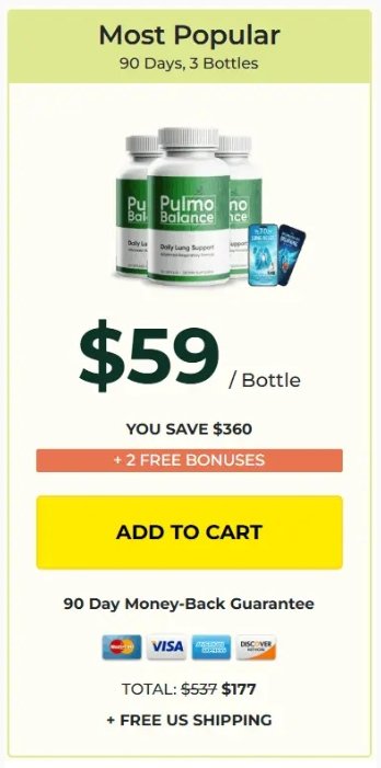Buy Pulmo Balance 3 bottles best value