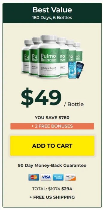 Buy Pulmo Balance 6 bottles biggest discount